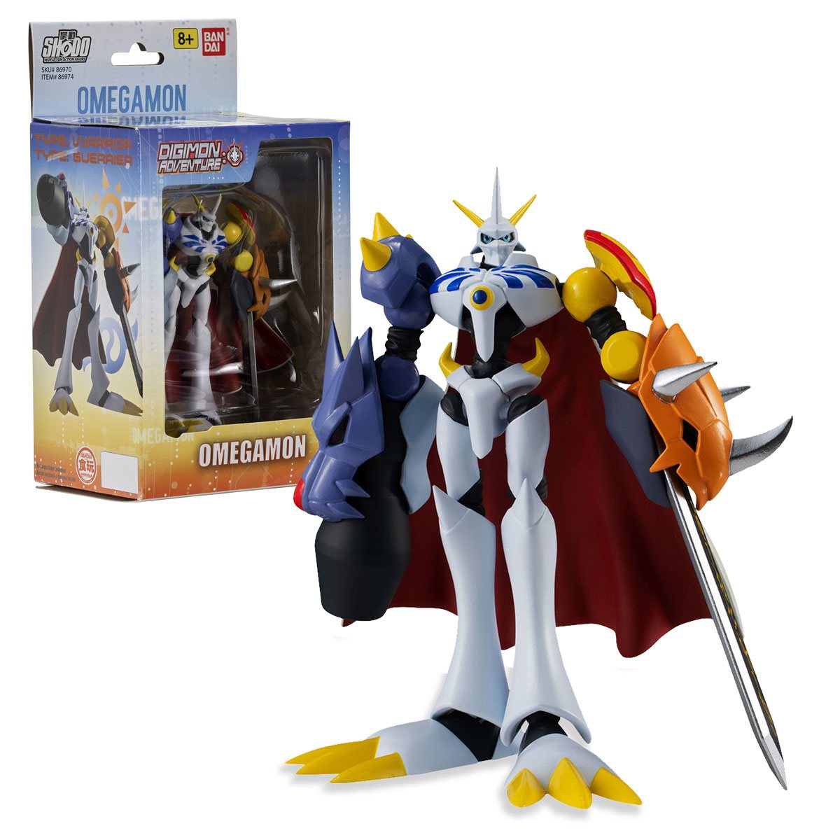 Digimon Shodo Omegamon 6 1/2-Inch Action Figure