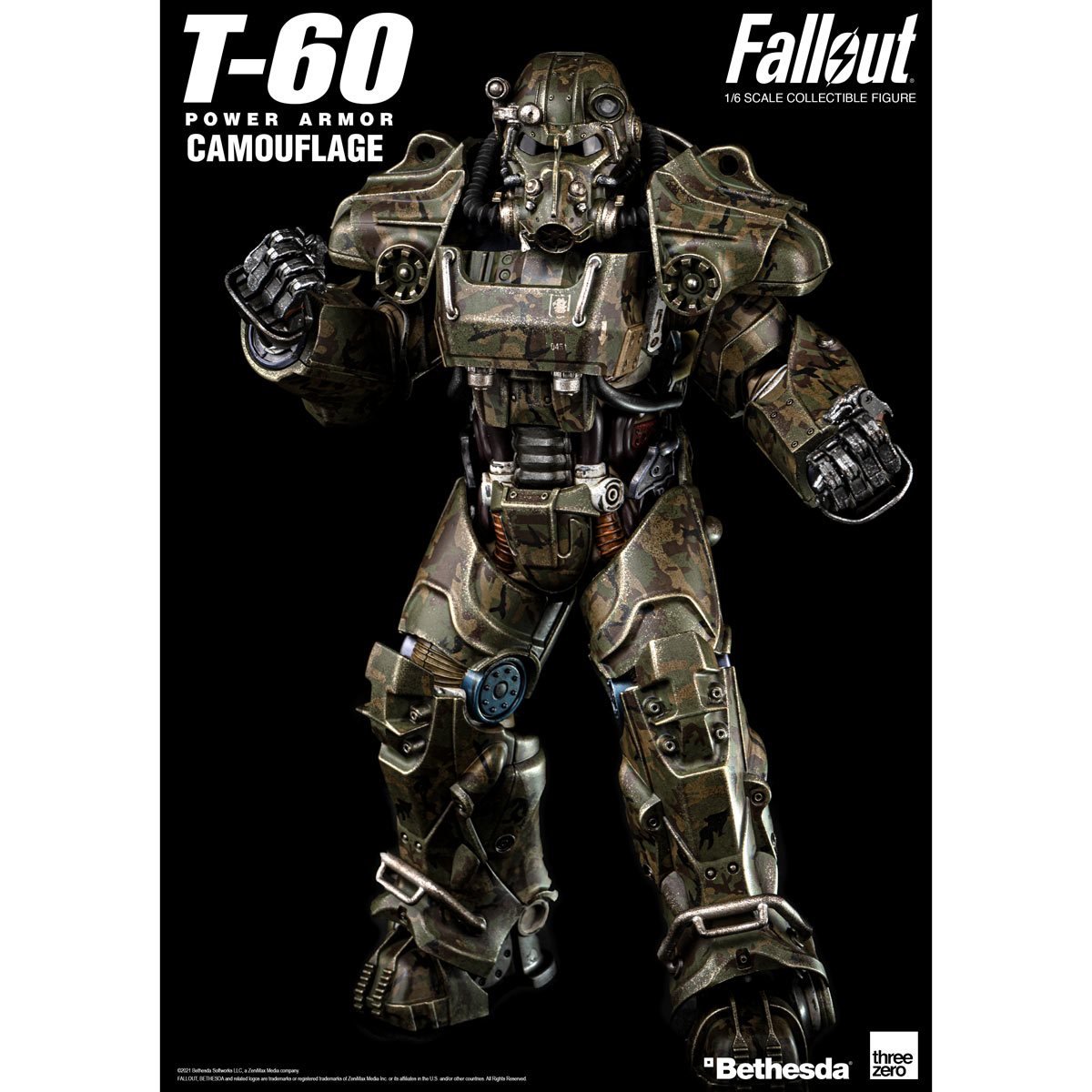 Fallout T-60 Camouflage Power Armor 1:6 Scale Action Figure