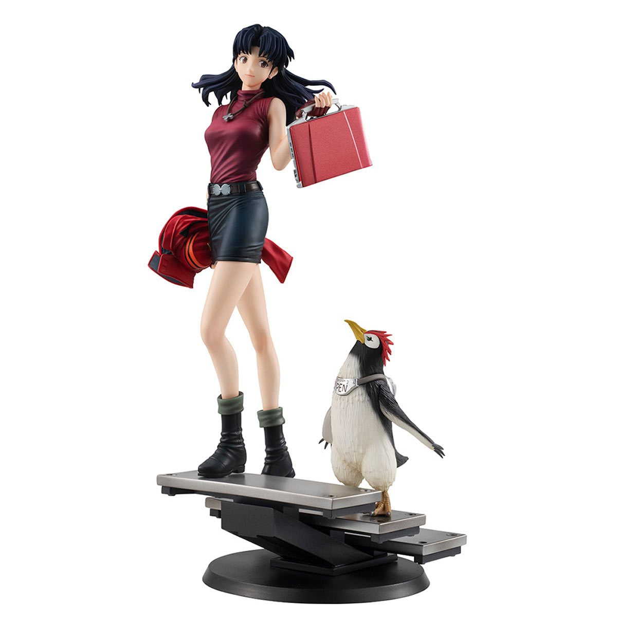 Rebuild of Evangelion Misato Katsuragi and PenPen GALS Series Statue
