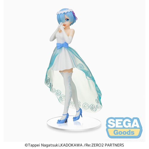 Re:Zero Starting Life in Another World Rem Wedding Dress Ver. Super Premium Statue
