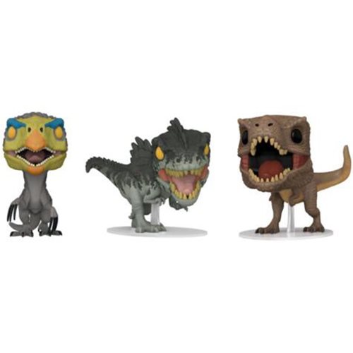 Jurassic World: Dominion Dinosaur Pop! Vinyl Figure 3-Pack - Exclusive