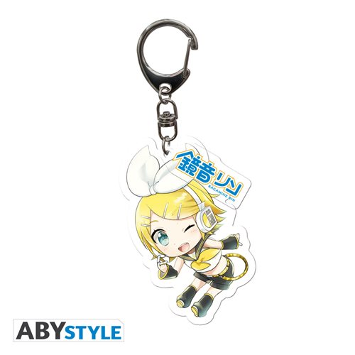 Vocaloid Hatsune Miku Kagamine Rin ACRYL Key Chain with Charm