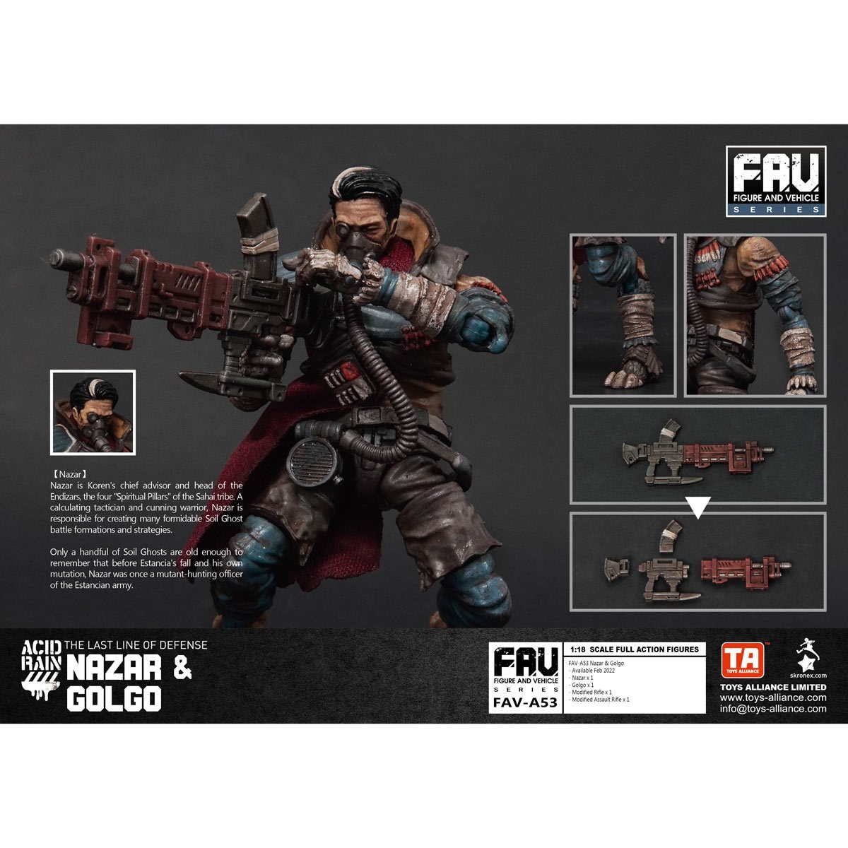 Acid Rain Nazar and Golgo 1:18 Scale Action Figure 2-Pack