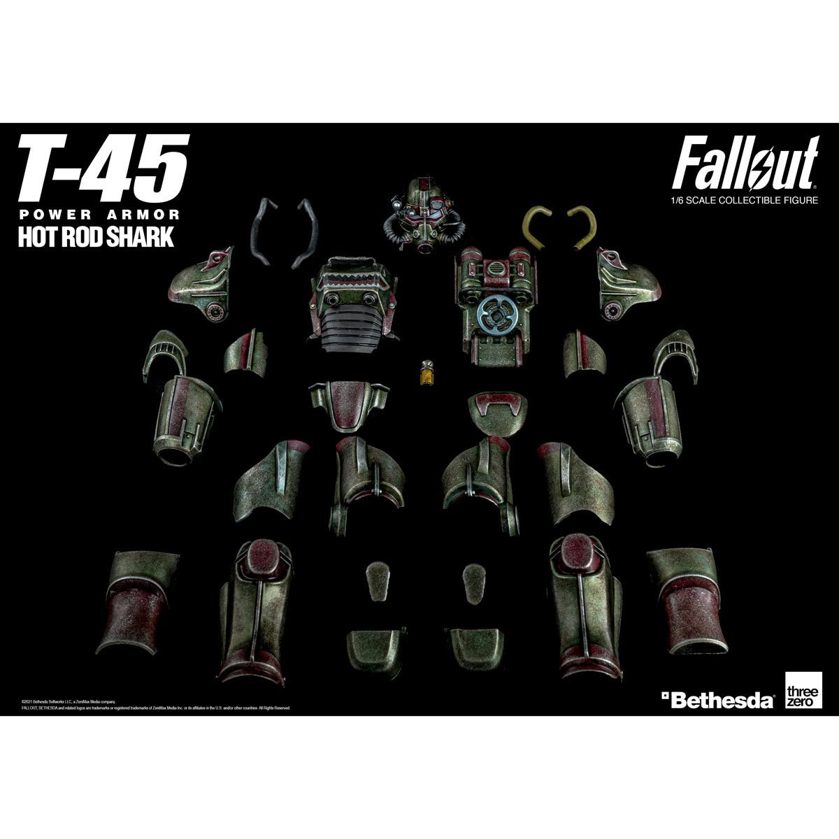Fallout T-45 1:6 Scale Hot Rod Shark Power Armor Pack