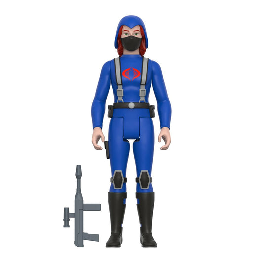 G.I. Joe Cobra Female Trooper Red Hair (Pink) 3 3/4-Inch ReAction Figure