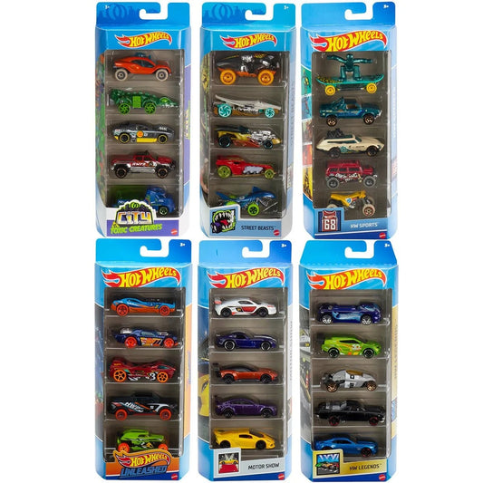 Hot Wheels 2022 5-Car Pack Mix 6 Case of 12