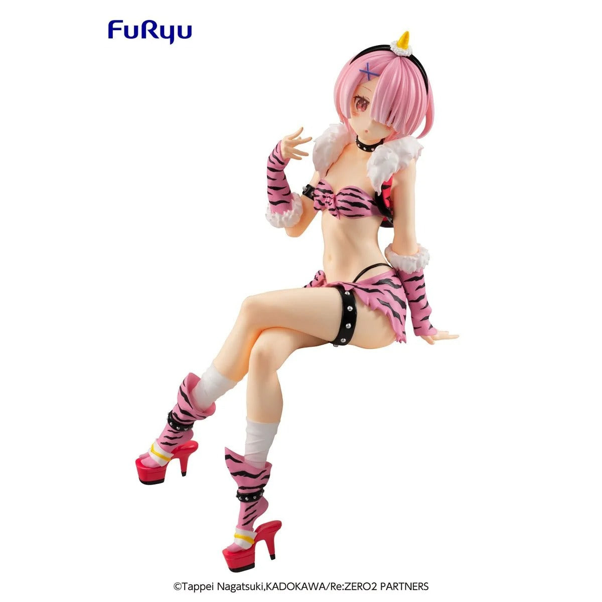 Re:Zero Rem and Ram Demon Costume Noodle Stopper Statues