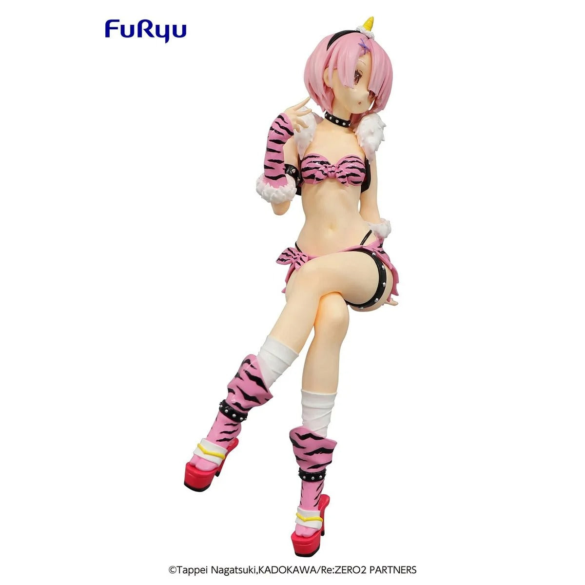 Re:Zero Rem and Ram Demon Costume Noodle Stopper Statues