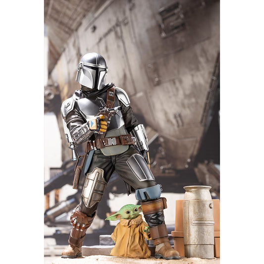 Star Wars The Mandalorian and Child 1:7 Scale ARTFX Statue
