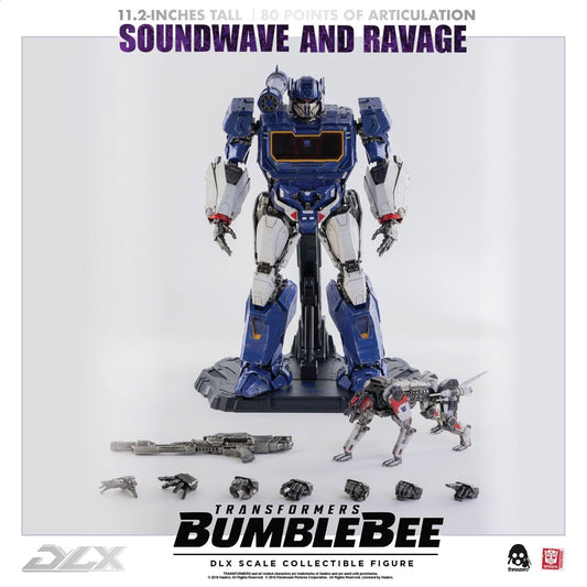 Transformers Bumblebee Soundwave and Ravage Deluxe Figures