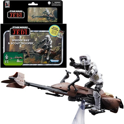 Star Wars The Vintage Collection Speeder Bike Vehicle with Biker Scout 3 3/4-Inch Action Figure