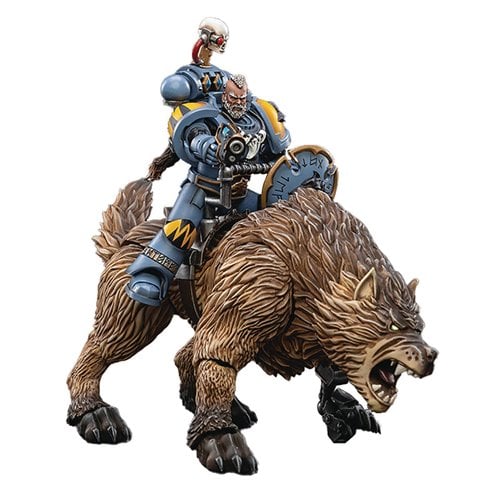 Joy Toy Warhammer 40,000 Space Wolves Thunderwolf Calvary Bjane 1:18 Scale Action Figure Set