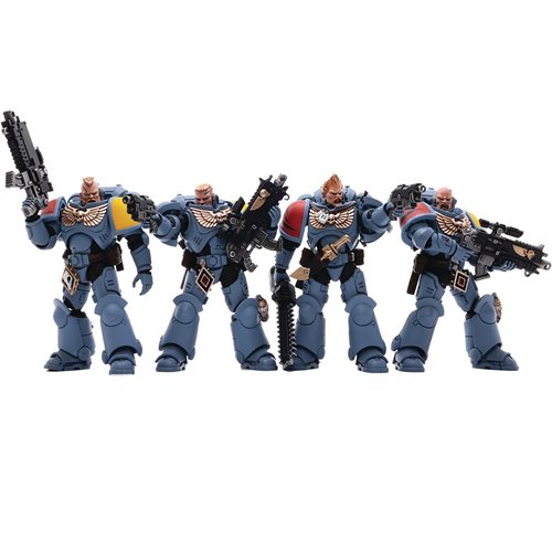 Joy Toy Warhammer 40,000 Space Wolves Battle Hunter 1:18 Scale Action Figure 4-Pack