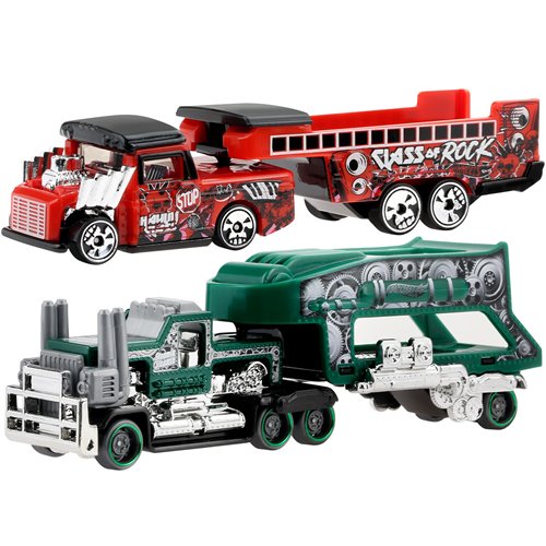 Hot Wheels Trackin' Trucks 2023 Mix 1 Vehicles Case