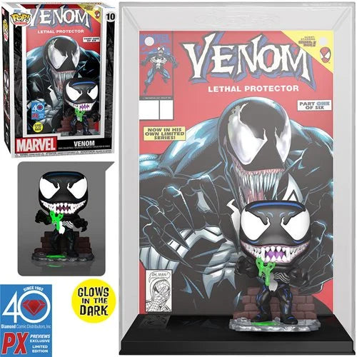 Marvel Venom Glow-in-the-Dark Pop! Lethal Protector Comic Cover Vinyl Figure - Previews Exclusive