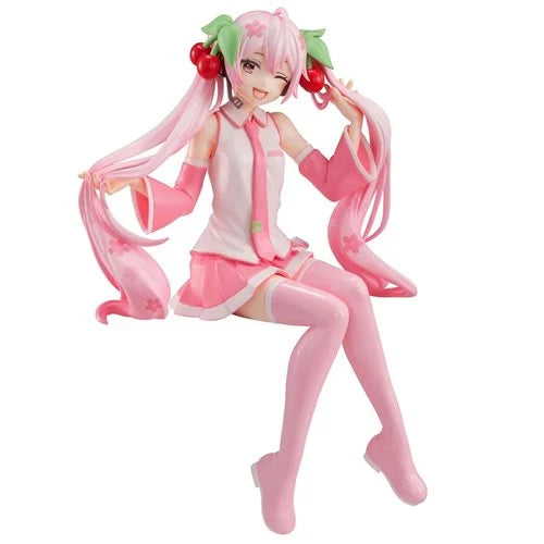 Vocaloid Sakura Miku Winking Version Noodle Stopper Statue
